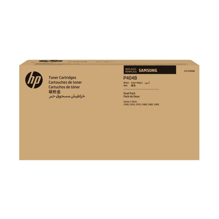 Samsung 2-Pack Original HP CLT-P404B Black Toner Cartridges
