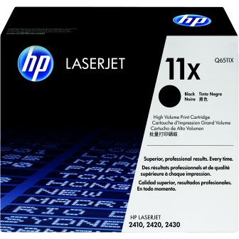HP 11X High Yield Black Original LaserJet Toner Cartridge cartucho de…
