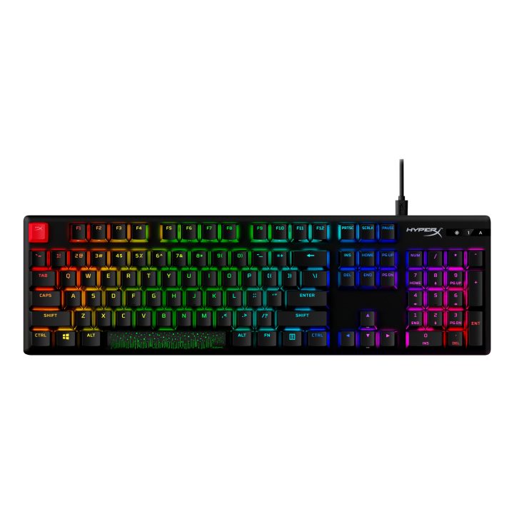 Teclado mecânico gaming HyperX Alloy Origins PBT HX azul · Teclado…