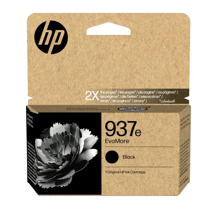HP Cartucho de Tinta Original EvoMore 937e negra