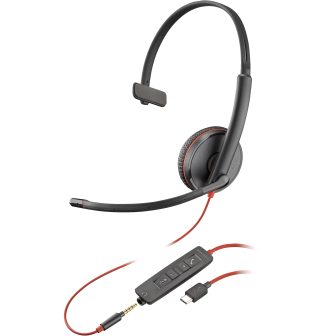 Poly Blackwire C3215 Monaural auriculares de diadema con cable