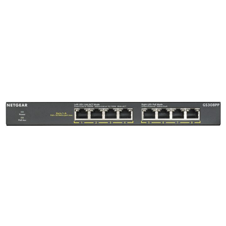 NETGEAR GS308PP No administrado Gigabit Ethernet (10/100/1000)…