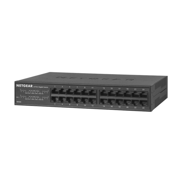 NETGEAR GS324 Não Gerido Gigabit Ethernet (10/100/1000) Preto