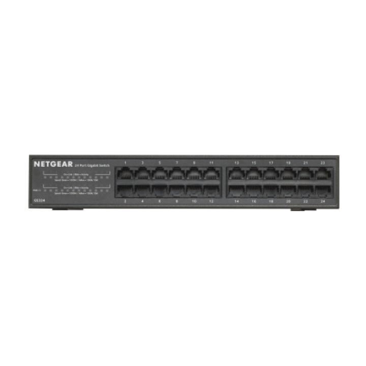 NETGEAR GS324 No administrado Gigabit Ethernet (10/100/1000) Negro