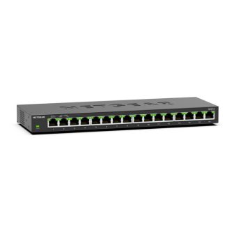 NETGEAR GS316 Não gerido L2 Gigabit Ethernet (10/100/1000) Preto