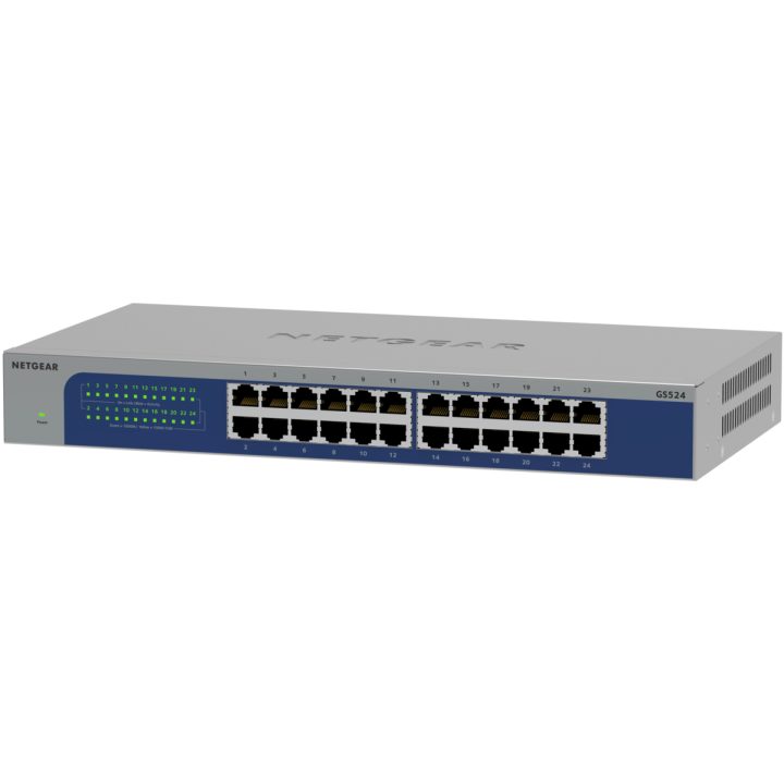 NETGEAR GS524-300EUS Unmanaged Switch Gigabit Ethernet (10/100/1000)…