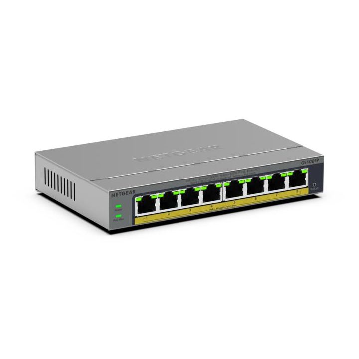 NETGEAR GS108EP Gestionado L2/L3 Gigabit Ethernet (10/100/1000) Gris