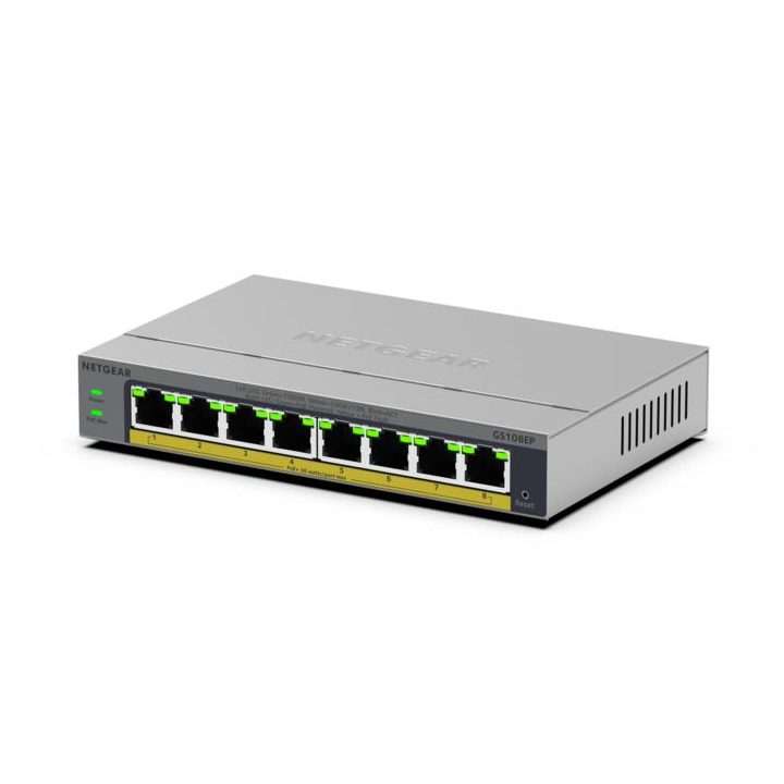 NETGEAR GS108EP Gestionado L2/L3 Gigabit Ethernet (10/100/1000) Gris