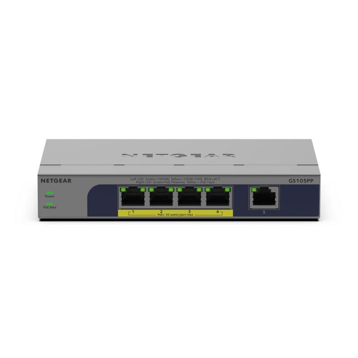 NETGEAR GS105PP No administrado Gigabit Ethernet (10/100/1000)…