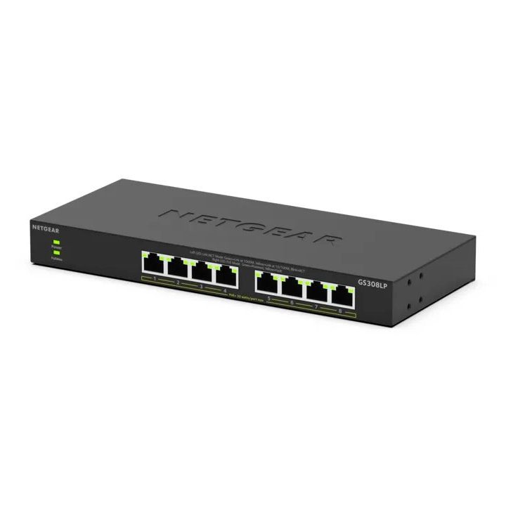 NETGEAR GS308LP Unmanaged Gigabit Ethernet (10/100/1000) Power over…