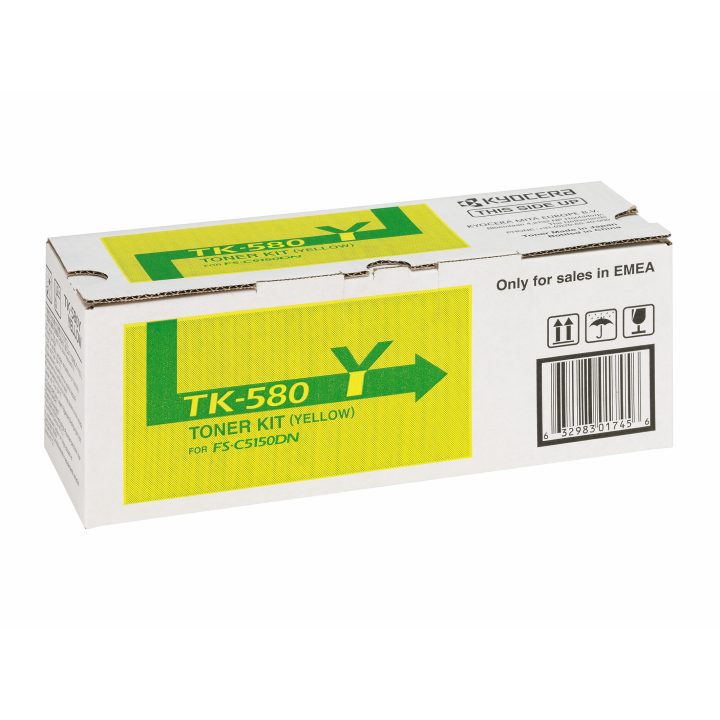 KYOCERA TK-580Y cartucho de toner 1 unidade(s) Original Amarelo