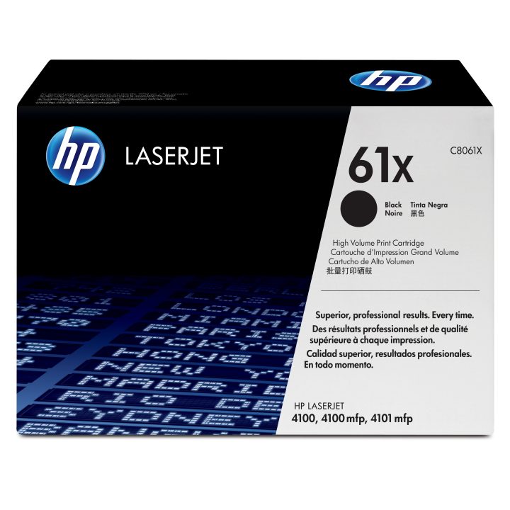 HP 61X High Yield Black Original LaserJet Toner Cartridge toner…