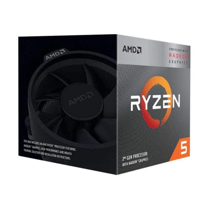 AMD Ryzen 5 3400G 3.7GHz 6MB 4-core AM4 Boxed + Cooler (YD3400C5FHSBX)