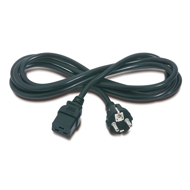 APC AP9875 cable de transmisión Negro 2,4 m C19 acoplador CEE7/7