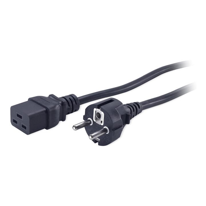 APC AP9875 cable de transmisión Negro 2,4 m C19 acoplador CEE7/7