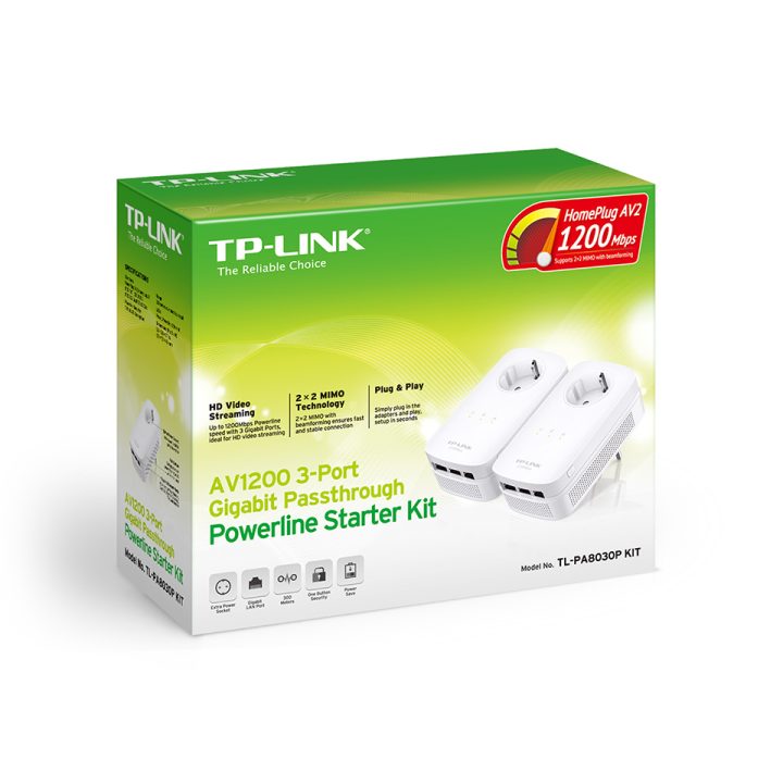 TP-Link TL-PA8030P KIT 1200 Mbit/s Ethernet White 2 piece(s)