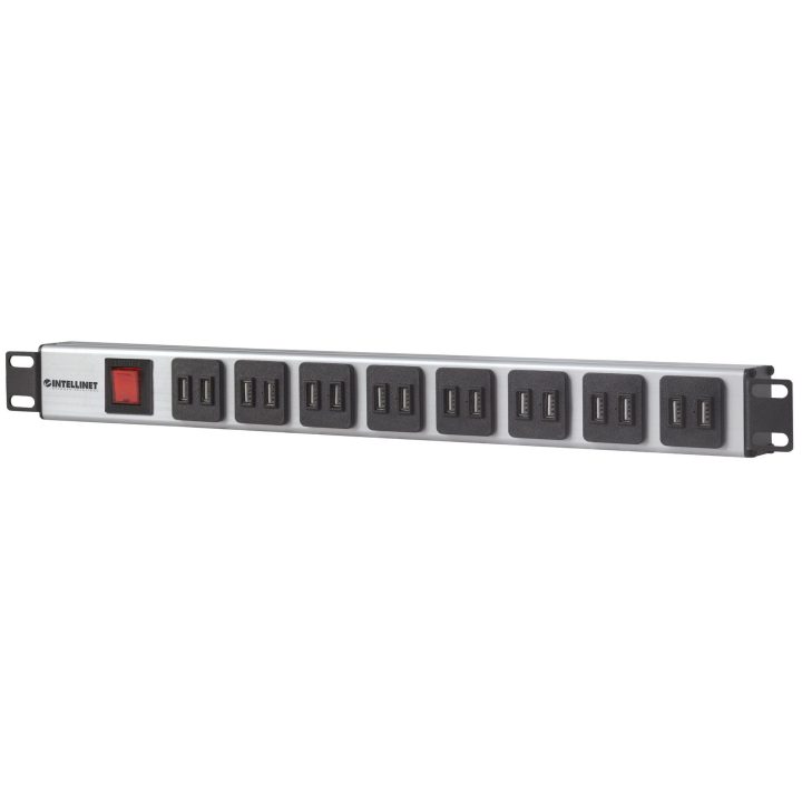 Intellinet 164580 unidad de distribución de energía (PDU) 1U Azul…
