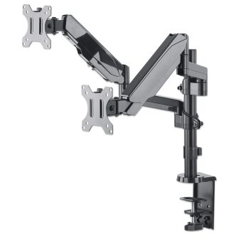 Suporte de secretária duplo Manhattan para TV/monitores (Braço…