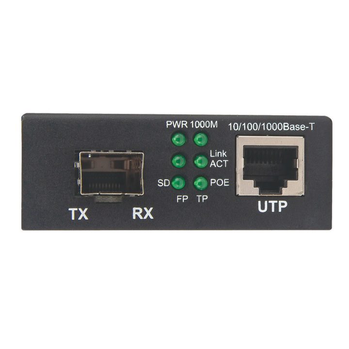 Intellinet 508216 convertidor de medio 1000 Mbit/s Negro
