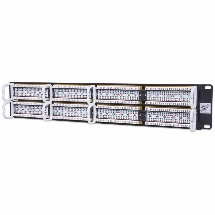 Intellinet Cat6 Patch Panel, UTP, 48 Ports, 2U, Black