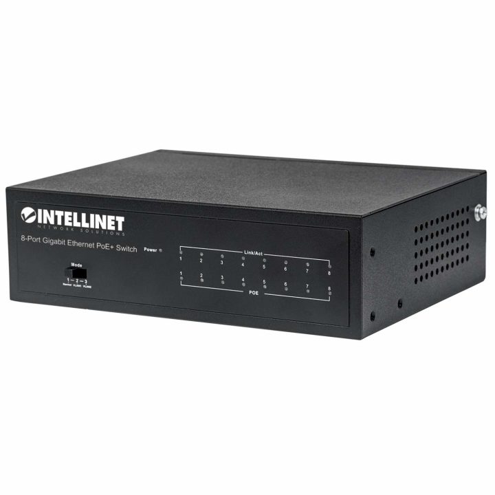 Intellinet Commutador de rede (switch) Gigabit Ethernet PoE+ 8…
