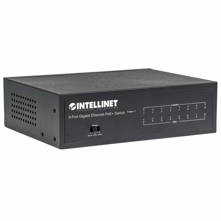 Intellinet Commutador de rede (switch) Gigabit Ethernet PoE+ 8…