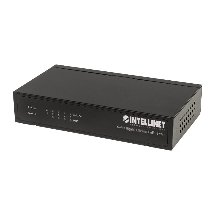 Intellinet Commutateur réseau (switch) Gigabit Ethernet PoE+ 5 ports…