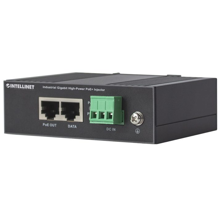Intellinet 561365 Gigabit Ethernet PoE Adapter and Injector 56 V