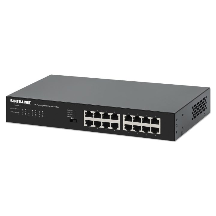 Intellinet Gigabit Ethernet 16-Port Network Switch, Energy-Efficient…