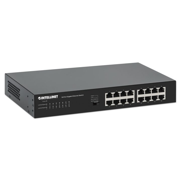 Intellinet Gigabit Ethernet 16-Port Network Switch, Energy-Efficient…
