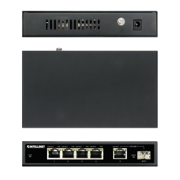 Intellinet 561822 Gigabit Ethernet (10/100/1000) PoE Switch Black