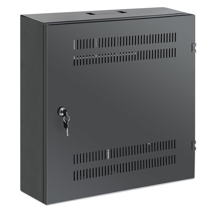 Intellinet Coffret mural 19" extra-plat avec rails 4U horizontaux et…