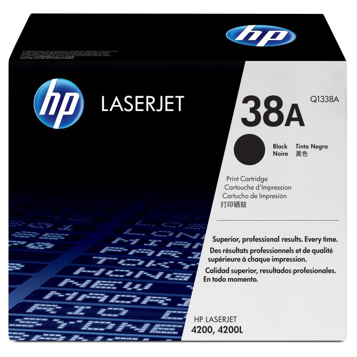 HP 38A Black Original LaserJet Toner Cartridge 1 piece(s) Black