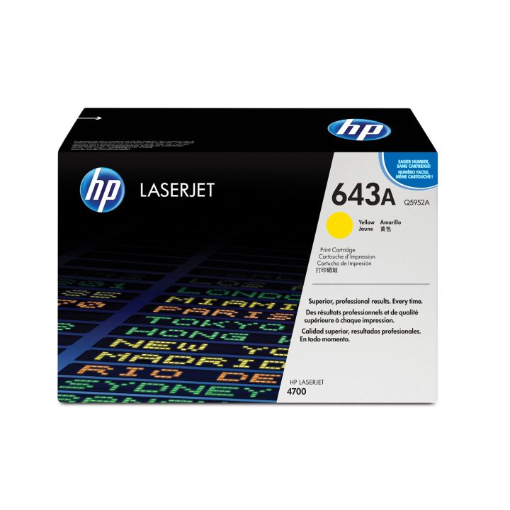 HP Original LaserJet 643A Yellow Toner Cartridge