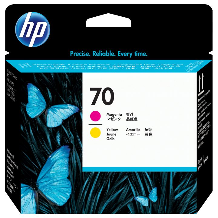 Cabeça de impressão HP DesignJet 70 magenta/amarelo