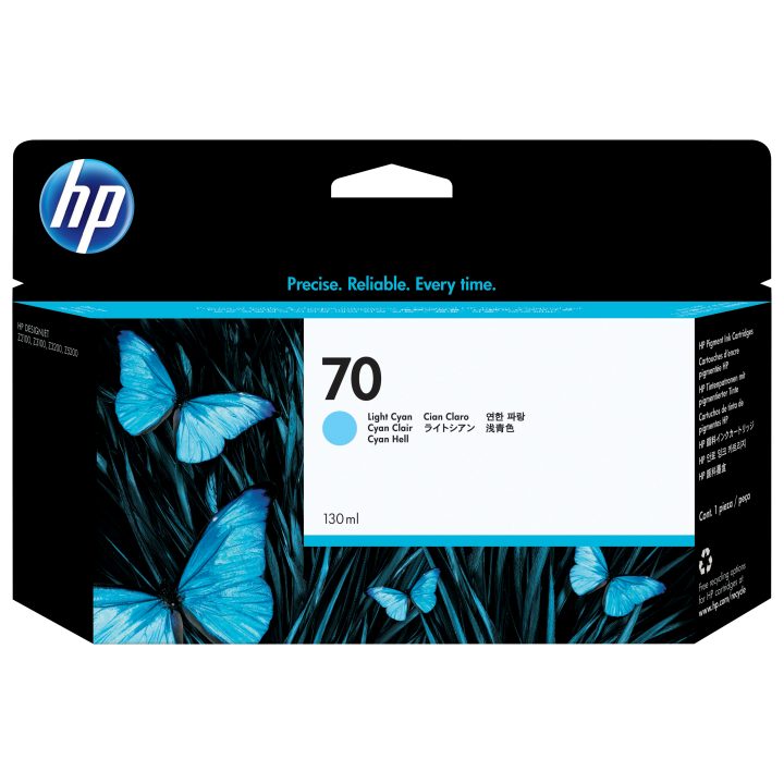 HP Cartucho de tinta 70 ciano claro de 130 ml