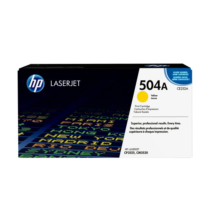 HP Cartucho de tóner original LaserJet 504A amarillo