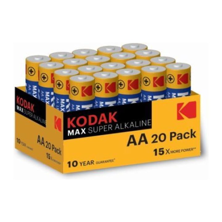 Blister pilas Kodak alcalina max aa LR6 blister 20 pilas (30420809)
