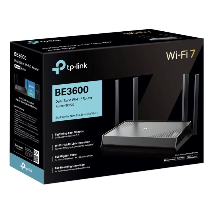 TP-Link Archer BE220 Gigabit Ethernet Dual-Band (2.4 GHz / 5 GHz)…