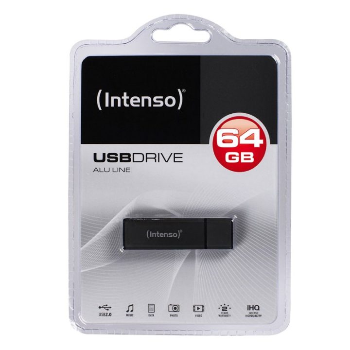 Intenso Memória USB 2.0 inteso alu 64GB antracite (3521491)
