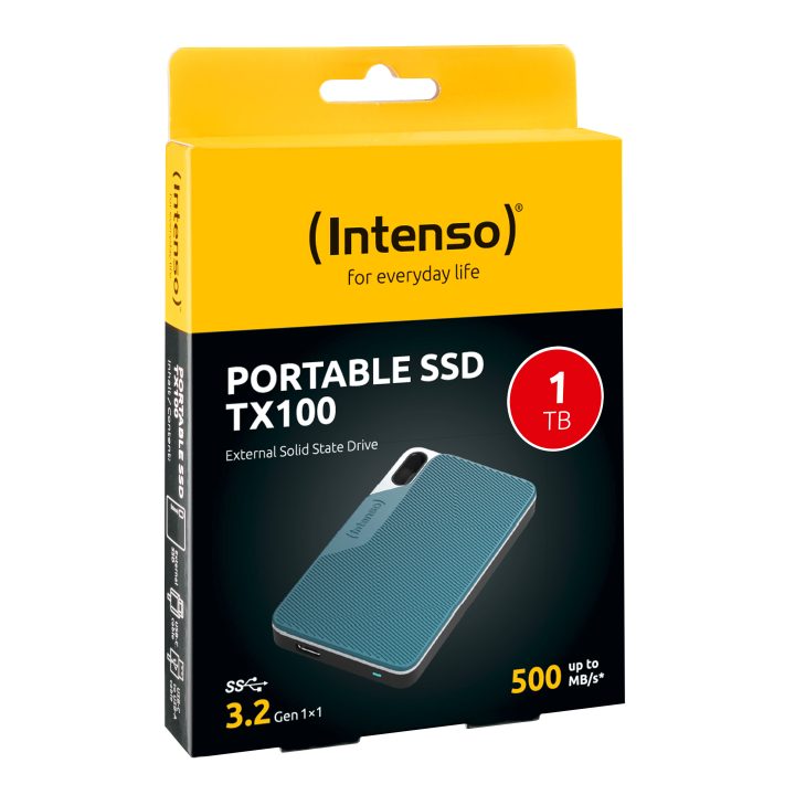 Intenso Lesen - escrever até 500 MB/s-1TB azul-cinzento (3826460)