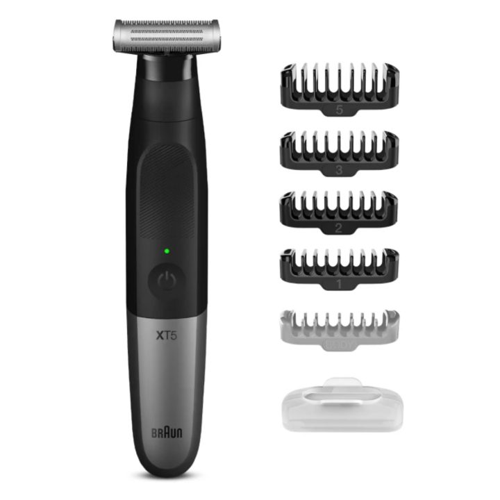Braun XT5100 aparador de cabelo e máquina de barbear Preto, Prata