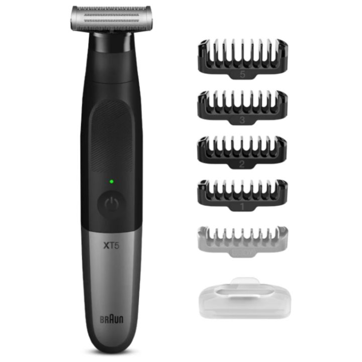 Braun XT5100 aparador de cabelo e máquina de barbear Preto, Prata