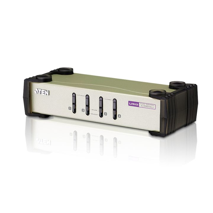 Switch KVM ATEN VGA PS/2-USB de 4 portas