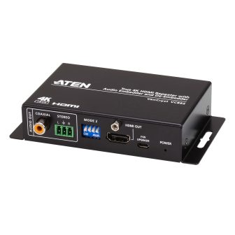 ATEN True 4K HDMI Repeater with Audio De-embedder and Embedder