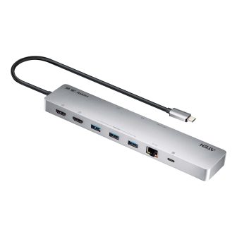 ATEN UH3240 hub de interface USB Tipo C Prateado