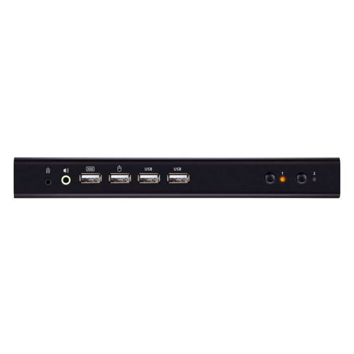 ATEN Dual Monitor KVMP Switch with 2 USB Ports 4K HDMI (cables…