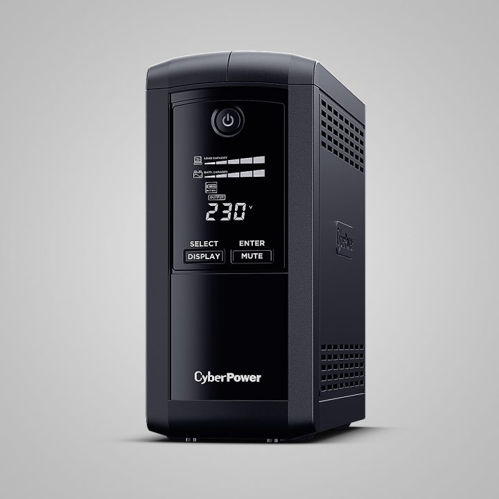 CyberPower Tracer III VP700ELCD-FR Uninterruptible Power Supply (UPS)…