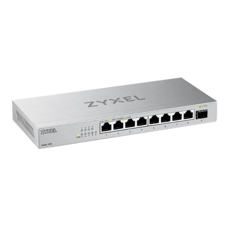Zyxel XMG-108 No administrado 2.5G Ethernet (100/1000/2500) Plata