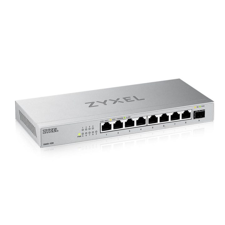 Zyxel XMG-108 Não gerido 2.5G Ethernet (100/1000/2500) Prata